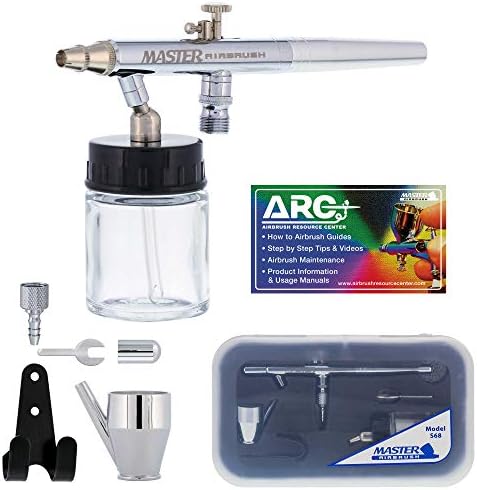 Master Airbrush S68 Multi-Purpose Precision Dual-Action Siphon Feed Airbrush Gun - Ideal for Painting, Aerografo Artwork