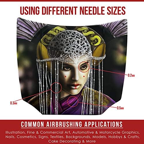  Master Airbrush G444 Set High Precision Detail Control for Hobbyists and Artists
| Master Airbrush G444-Set Dual-Action